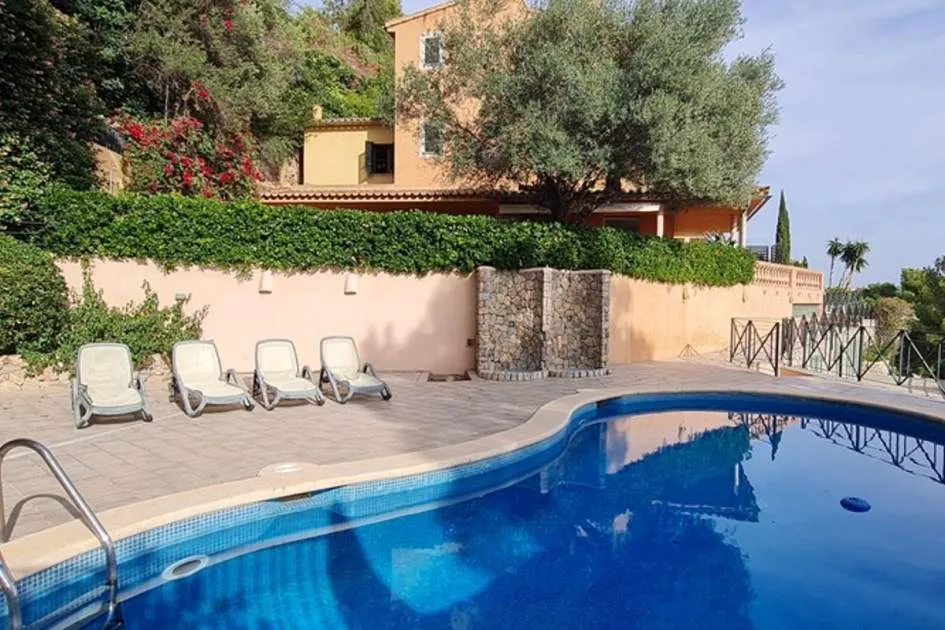 Sea view house with private garden in Portals Nous walking distance to the village