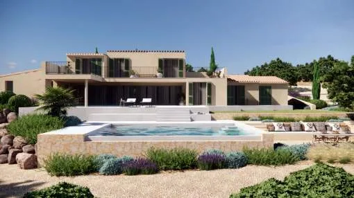 Villa with unique design and stunning views.