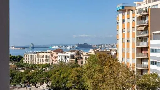 Spacious refurbished flat with views of the sea and the old town of Palma