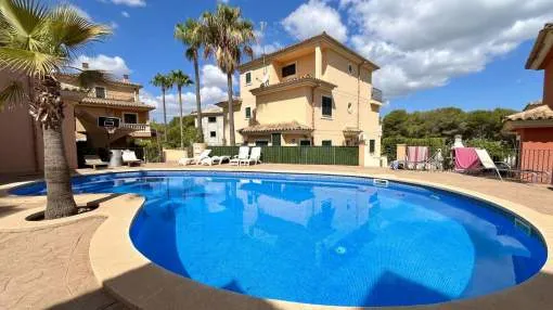 Family Semi-Detached Chalet with Pool in Can Picafort