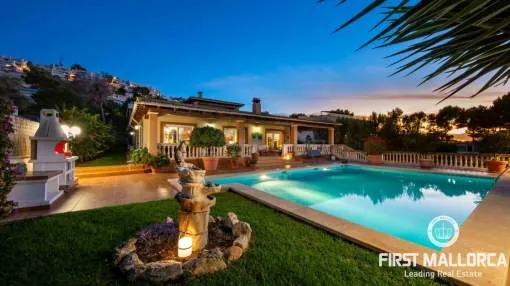 Spacious Family Villa in Nova Santa Ponsa – Single-Level with Panoramic Views Spacious Family Villa in Nova Santa Ponsa – Single-Level with Panoramic Views