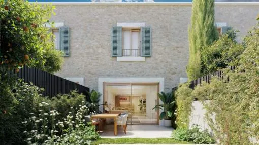 Newly build village houses in Ses Salines