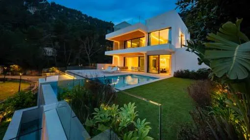 Modern new villa in Son Vida with great panoramic views of the countryside and Palma Modern new villa in Son Vida with great panoramic views of the countryside and Palma