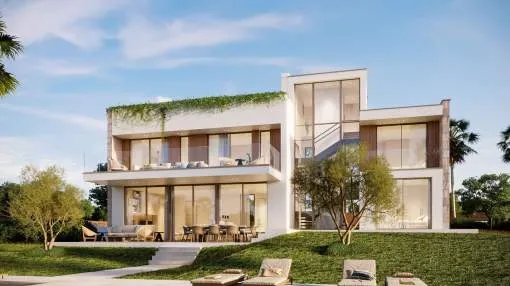 Building plot with project and licence for a  luxury villa in Son Gual.
