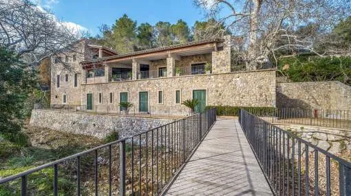 Finca surrounded by lush forests in the heart of the Tramontana mountain area. Finca surrounded by lush forests in the heart of the Tramontana mountain area.