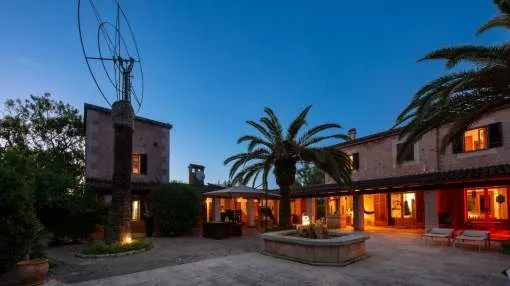 Authentic Mallorcan estate with mill and wine cellar near Campos Authentic Mallorcan estate with mill and wine cellar near Campos