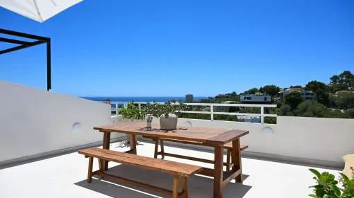 A Turnkey Triplex with Custom-Made Design Furniture and Breathtaking Sea Views in Cas Català A Turnkey Triplex with Custom-Made Design Furniture and Breathtaking Sea Views in Cas Català