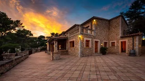 Spectacular property in the mountains above Galilea offering panoramic views to the sea and the Traumuntana mountains Spectacular property in the mountains above Galilea offering panoramic views to the sea and the Traumuntana mountains