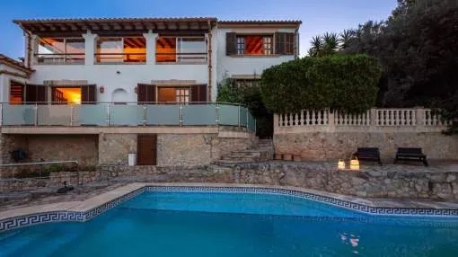 Mediterranean 5-bedroom villa with spectacular sea views in El Vila, Puerto Pollensa