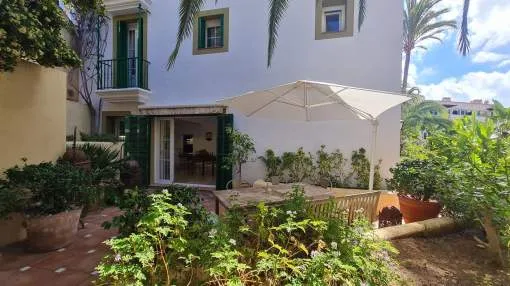 Duplex garden apartment for rent in the prestigious Anchorage, Illetas