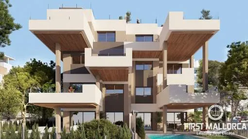 Newly built ground floor apartment near the beach in Canyamel