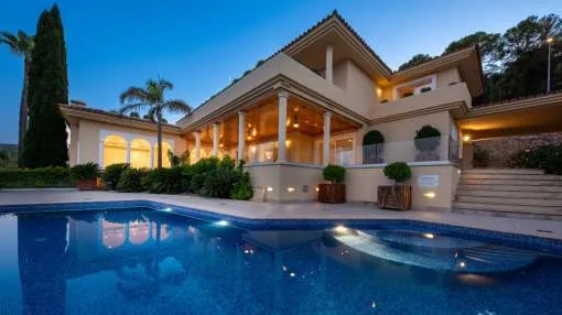 Impressive Mediterranean villa with breathtaking sea views in Son Vida Impressive Mediterranean villa with breathtaking sea views in Son Vida