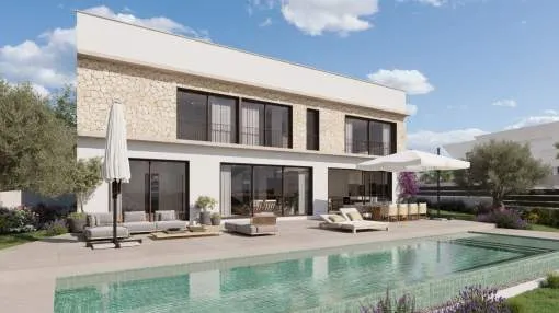 Modern villa in Marratxí with pool and views of Palma Bay