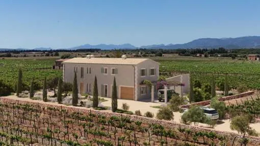 Exclusive newly built Finca with vineyard and panoramic views for sale