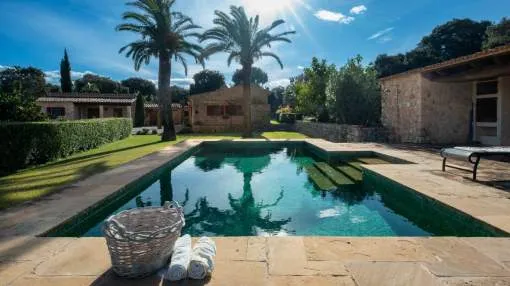 Luxury Country Estate for Sale in Pollensa, Mallorca – Rural Property with Vineyard and Stunning Views