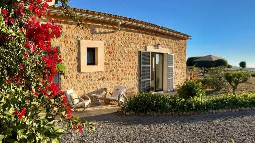 Quiet Countryside Living Near Manacor with Pool, Sauna and Sunset Views