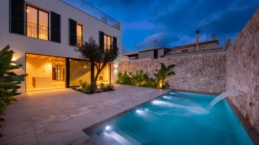Newly built designer townhouse with pool in Ses Salines