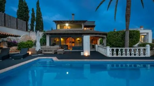 Villa with stunning sea and mountain views in Costa d'en Blanes