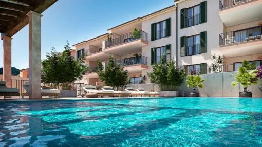 New build flats on the outskirts of Capdepera