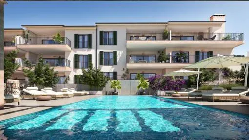New build flats on the outskirts of Capdepera