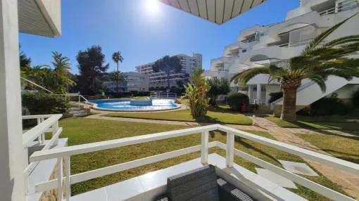 Exquisite Duplex Apartment in Cala Vinyes with Direct Beach Access, 2 Terraces & Large Communal Pool in Prime Location