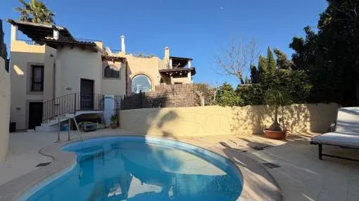 Mediterranean house with private pool in Camp de Mar, walking distance to the beach