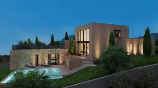 Villa under construction in Son Gual – Exclusive villa with spectacular views, ready to be completed