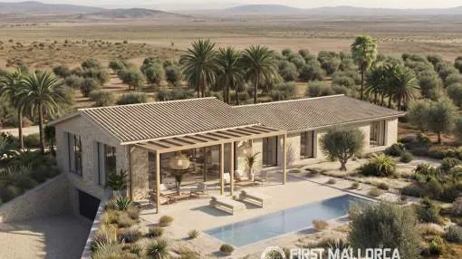 Impressive newly built finca with guest house and swimming pool