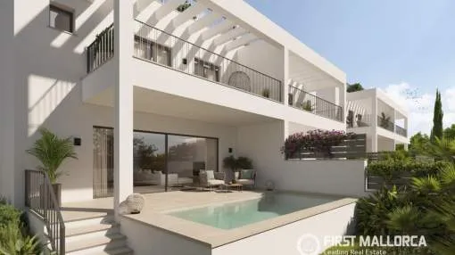 Townhouse under construction with a private pool in Marratxí for sale