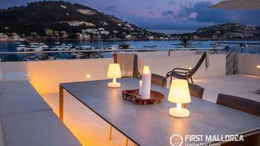 Exclusive penthouse with private rooftop terrace and spectacular views over Puerto de Andratx