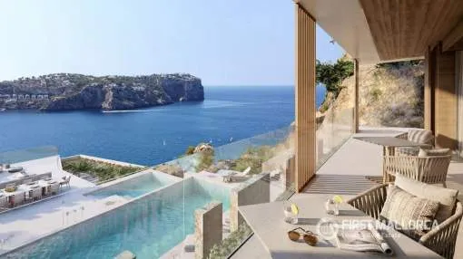 Exceptional frontline villa under construction in Port Andratx