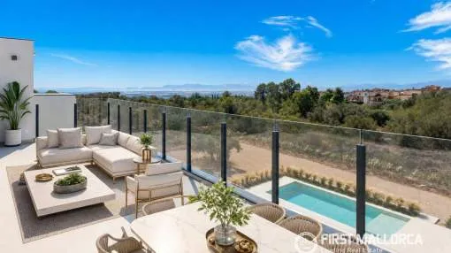 Newly built luxury villa in Son Gual. Best views and tranquility.