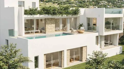 Elegant 4-Bedroom Villa with Partial Sea Views in a Prestigious Hillside Setting near Port Andratx