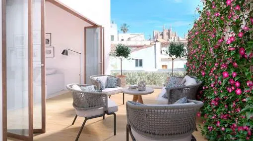 New ground floor apartment in a historic building in the heart of Palma