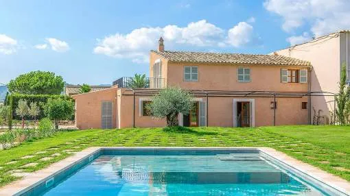 Newly reformed finca with Mediterranean garden and large pool near Santa Maria del Cami