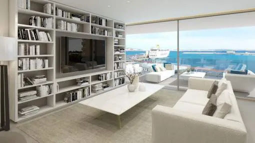 New deluxe apartment in the port of Palma with spectacular sea views