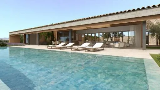 Large building plot with project alongside the Son Gual Golf Club Large building plot with project alongside the Son Gual Golf Club