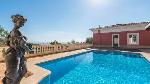 Neoclassical-style villa with sea views in Bendinat