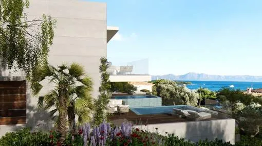New built villa with sea views in Alcanada