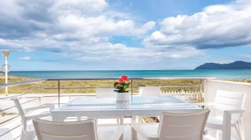 Frontline terraced house on the beach of Son Serra de Marina Frontline terraced house on the beach of Son Serra de Marina