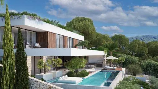 Top-class new-build villa with sea views