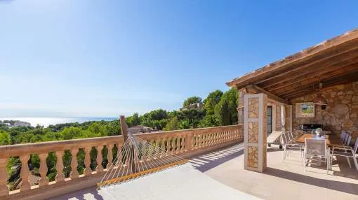 Mediterranean villa with fantastic panoramic sea views