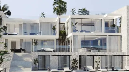 Exclusive new-build project under construction with sea views in a privileged location