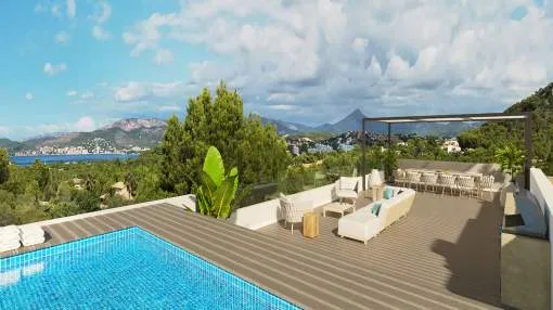Newly built villa with a rooftop pool and guest apartment Newly built villa with a rooftop pool and guest apartment