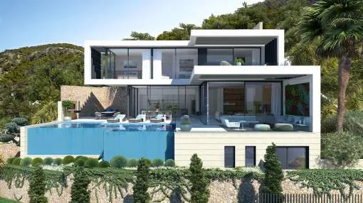Cala Llamp – Newly built villa on a plot of 1.038 plot with breathtaking views Cala Llamp – Newly built villa on a plot of 1.038 plot with breathtaking views