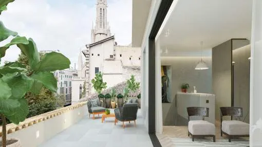 Modern duplex penthouse project located in the heart of Modern duplex penthouse project located in the heart of