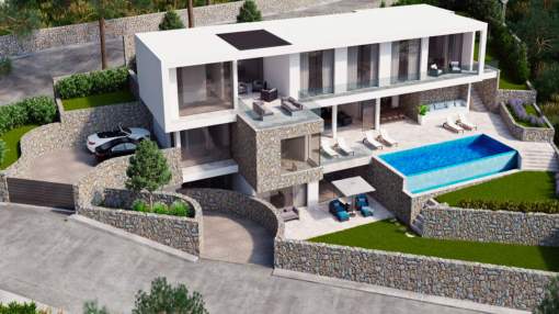 Exclusive sea view building plot with approved project Exclusive sea view building plot with approved project
