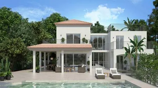 Elegant villa in contemporary Mediterranean style close to the harbour Elegant villa in contemporary Mediterranean style close to the harbour