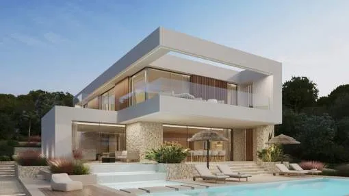 New build villa in a sought-after residential area with stunning sea views New build villa in a sought-after residential area with stunning sea views