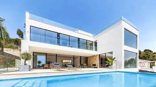 New build villa with views over the bay of New build villa with views over the bay of
